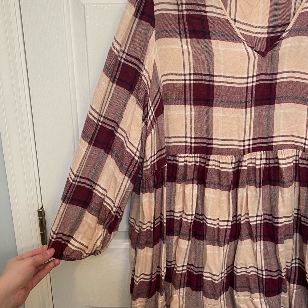 Lane Bryant Plaid Top - Picture 2 of 4